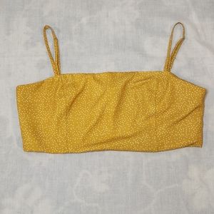 Princess Polly yellow crop top